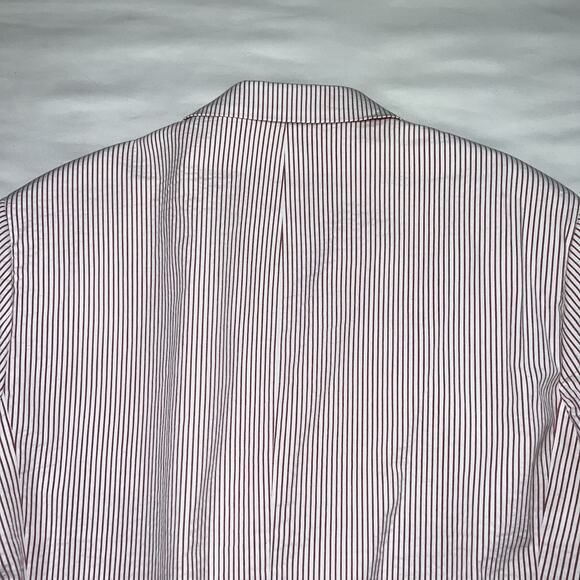 Alan Flusser Blazer Men’s Size 48R Red White Striped Seersucker Preppy Jacket - Picture 11 of 14
